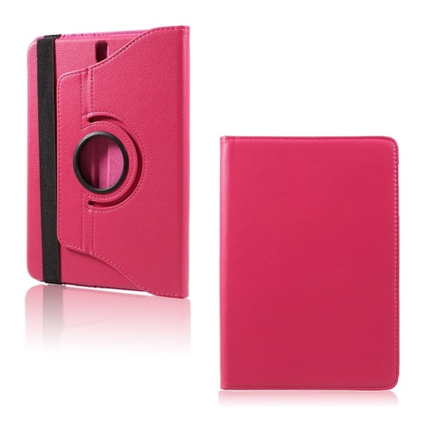 Samsung Galaxy Tab S3 roterbart stativ läderfodral - Varm rosa Rosa
