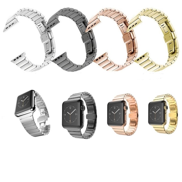 Apple Watch 38mm urrem med sommerfugle lås - Sort Black