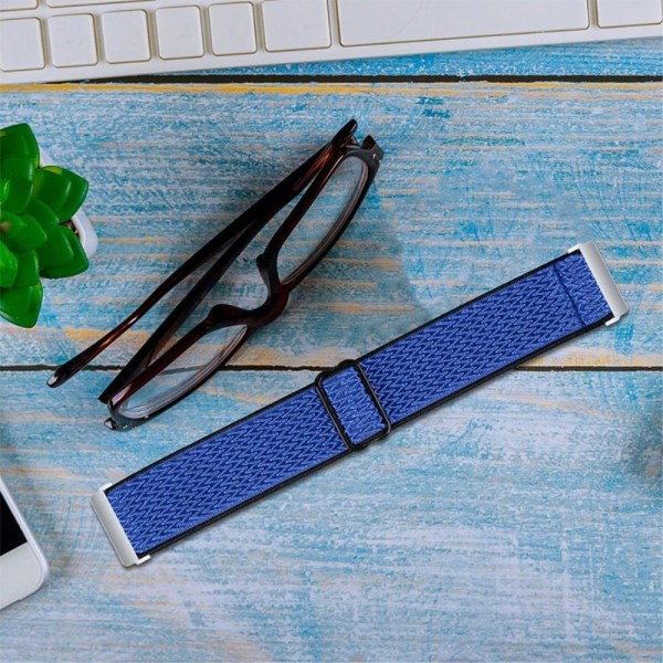 Fitbit Versa 2 / Versa Lite joustava kellonhihna säädettävällä soljella - Tummansininen Blue