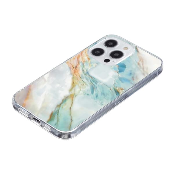 Vibe iPhone 15 Pro cover - Oliemaleri Marmor Blue