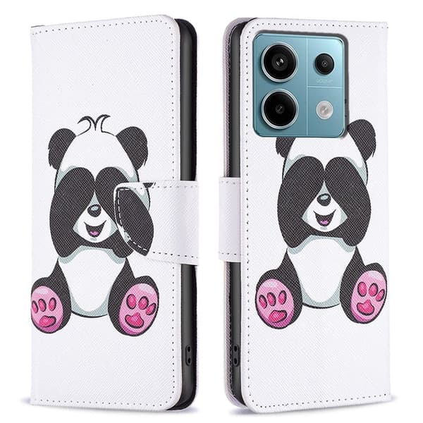Wonderland Xiaomi Redmi Note 13 Pro 4G flip-etui - Panda White