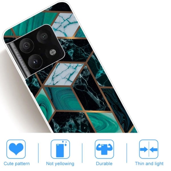 Marble OnePlus 10 Pro Etui - Smaragd Marmor Green