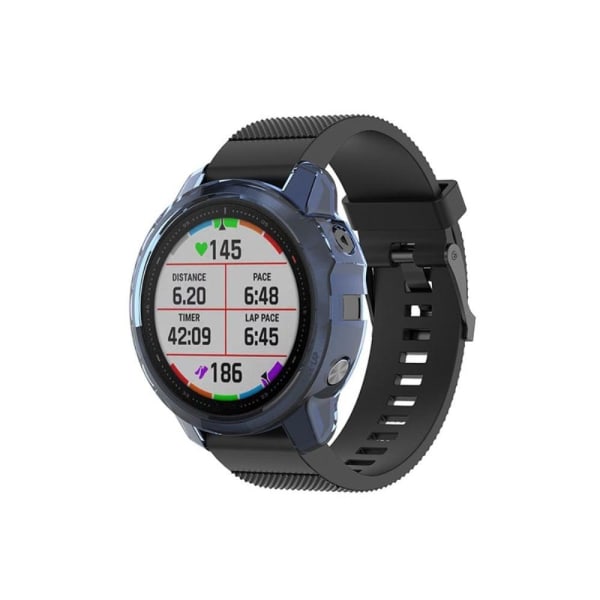 Garmin Fenix 6S / 6S Pro läpinäkyvä suojus - Sininen Blue