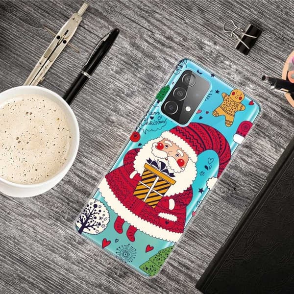 Jul Samsung Galaxy A33 5G fodral - Tomten Kommer Med Presenter Röd