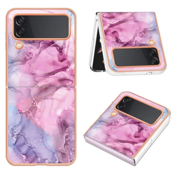 Marble Samsung Galaxy Z Flip3 5G Suojakotelo - Rose Pink
