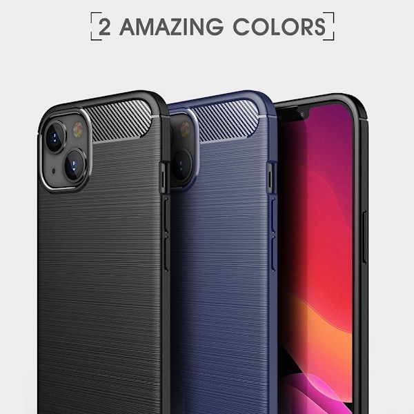 Carbon Flex iPhone 14 skal - Blå Blå