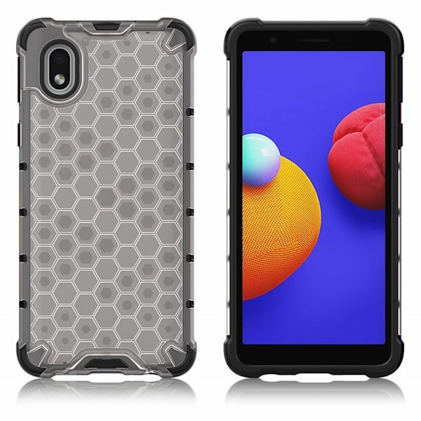Bofink Honeycomb Samsung Galaxy A01 Core kotelot - Harmaa Silver grey