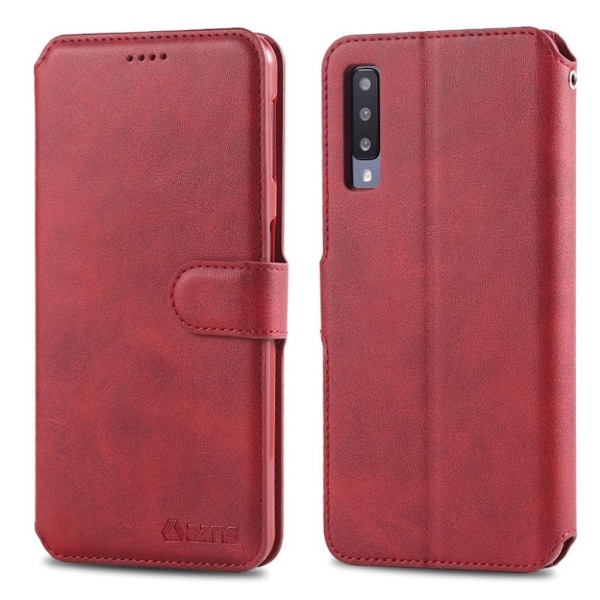 AZNS Samsung Galaxy A50 lædercover - rød Red