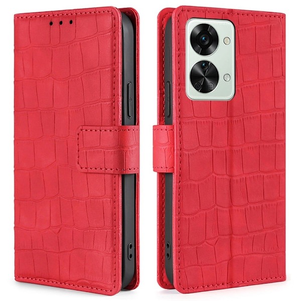 Croco OnePlus Nord 2T cover - Rød Red