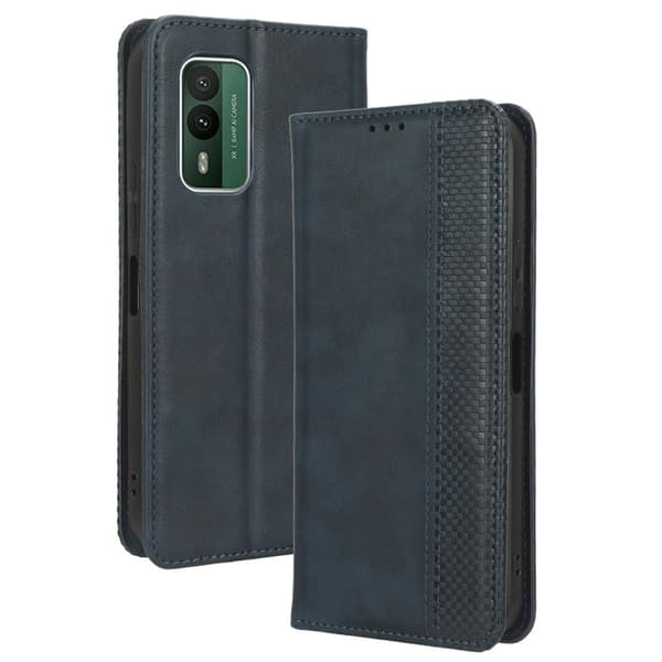 Bofink Vintage läder Nokia XR21 fodral - Blå Blå