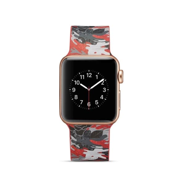 Apple Watch serie 4 44mm silikoneurrem - tegneseriemønster Multicolor