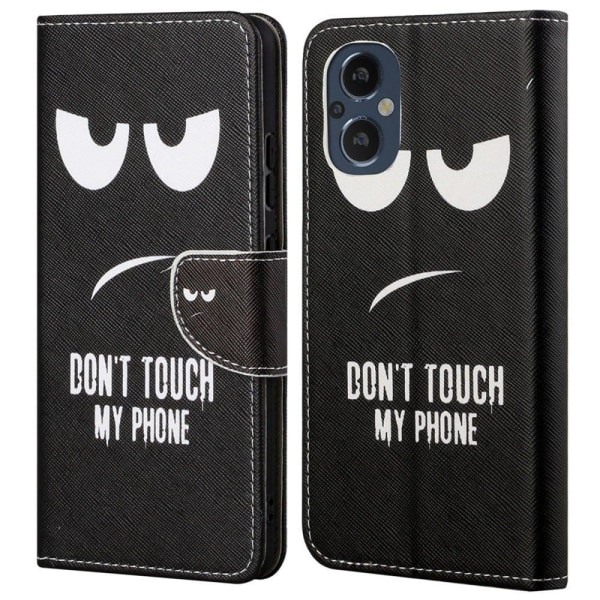 Wonderland OnePlus Nord N20 5G Flip Etui - Don't Touch My Phone Black