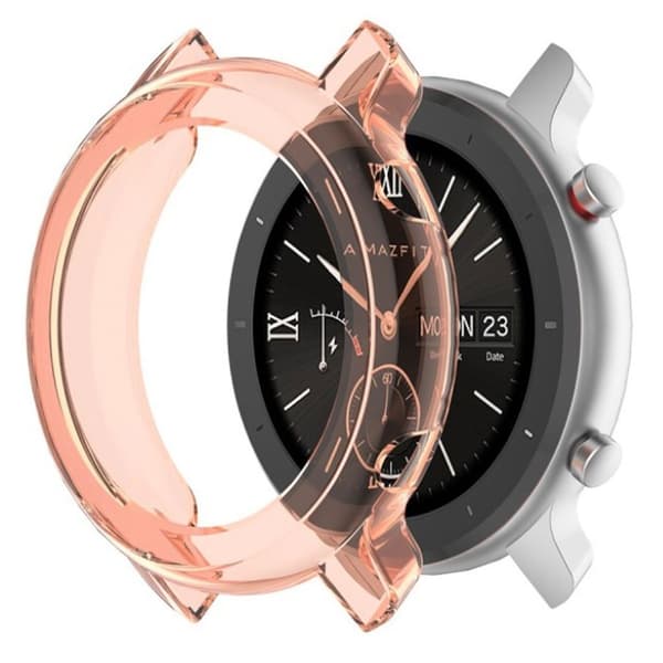 Amazfit GTR 47 mm hållbart fodral - Transparent Orange Orange