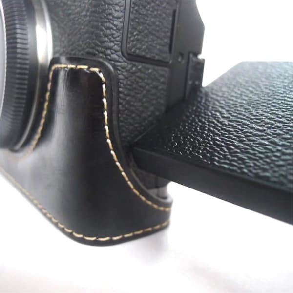 Fujifilm X-T200 læder cover til halv krop - Sort Black