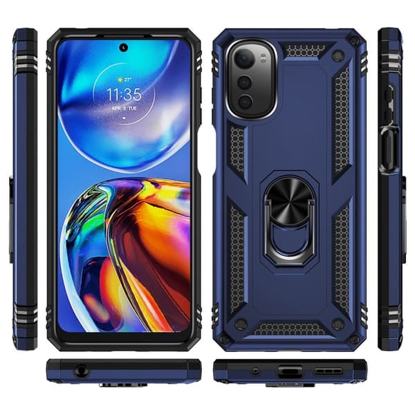 Bofink Combat Motorola Moto E32 Suojakotelo - Sininen Blue