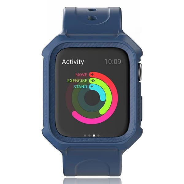 Apple Watch Series 5 40mm armor silikone Urrem - Blå Blue