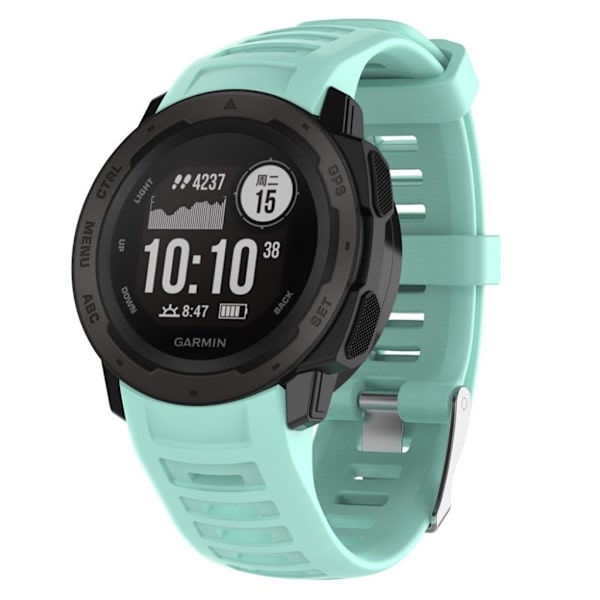 Garmin Instinct silikoninen kellonauha - Syaani Green