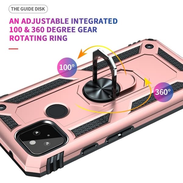 Bofink Combat Google Pixel 5a Etui - Rose Gull Pink