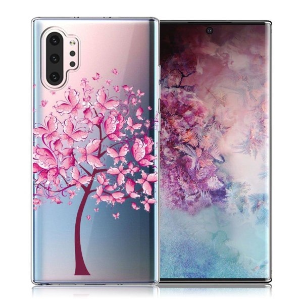 Deco Samsung Galaxy Note 10 Pro cover - Sommerfugl og Træ Pink