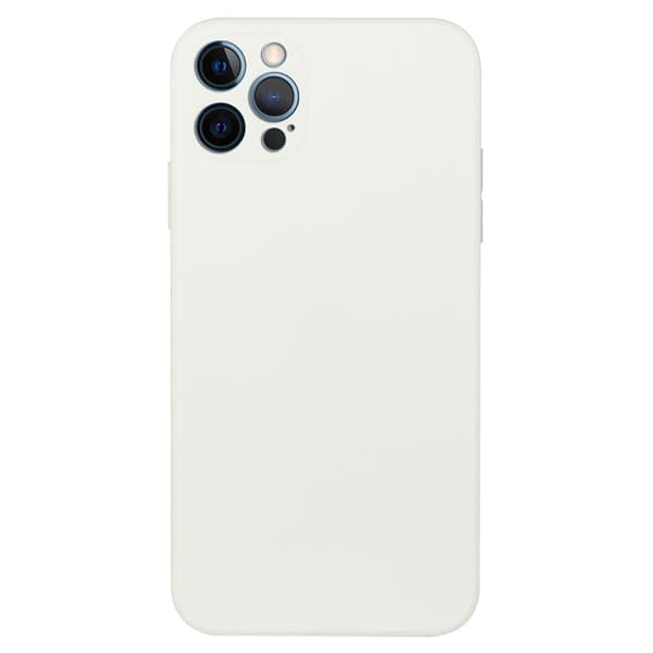 Skrått gummiert anti-falldeksel for iPhone 15 Pro Max - Hvit White