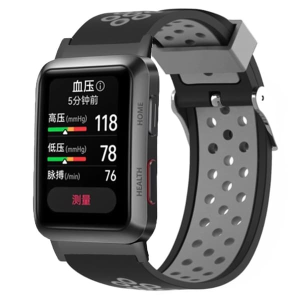 Huawei Watch D Justerbart klockarmband i silikon och metall Andningsbart armband - Grå Silvergrå