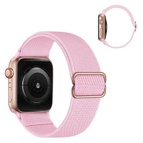 Apple Watch Series 6 / 5 44mm nylon urrem - Lyserød Pink