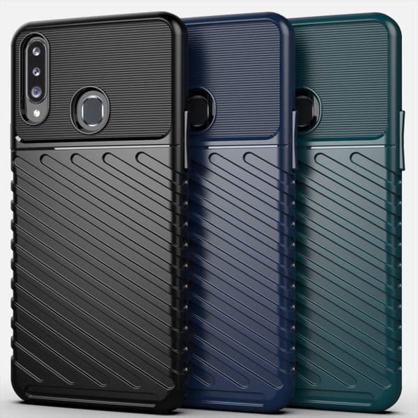 Thunder Samsung Galaxy A20s etui - Sort Black