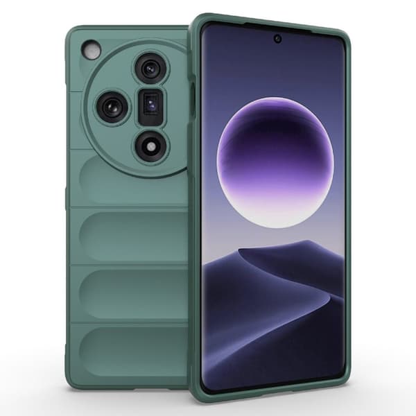 Mjukt greppformat Oppo Find X7 skal - Grön Grön