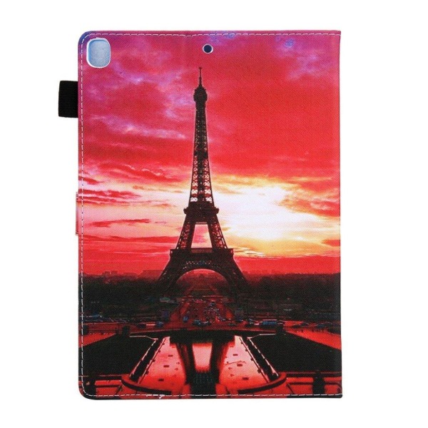 Cool patterned leather flip case for iPad (2018) - Tower Red