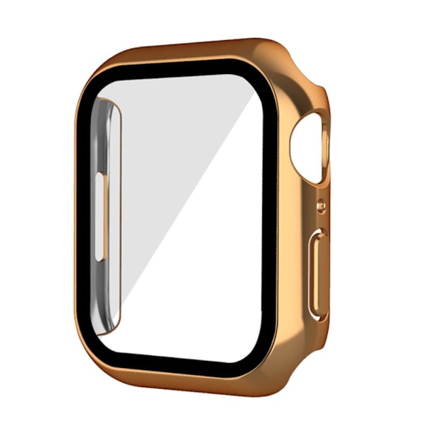 Apple Watch (45mm) electroplating cover with tempered glass - Rose Gold Rosa