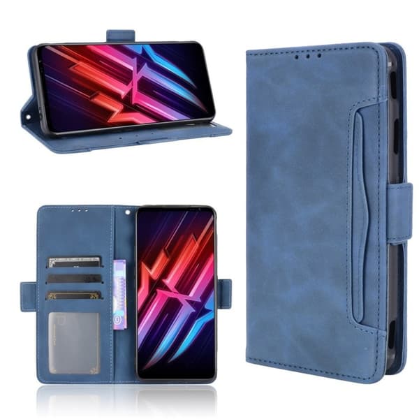 Modern-styled Læder Pung Etui til Zte Nubia Red Magic 6 / 6 Pro - Blå Blue