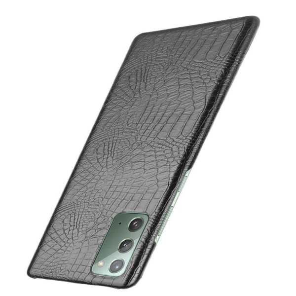 Croco Etui Samsung Galaxy Note 20 - Sort Black