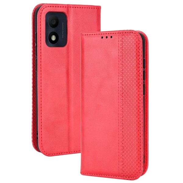 Bofink Vintage Alcatel 1B (2022) nahkakotelo - Punainen Red