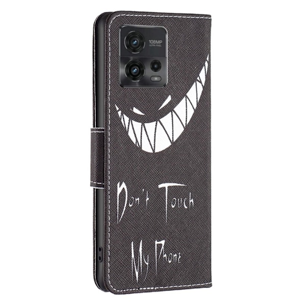 Wonderland Motorola Moto G72 Flip Etui - Don't Touch My Phone Black