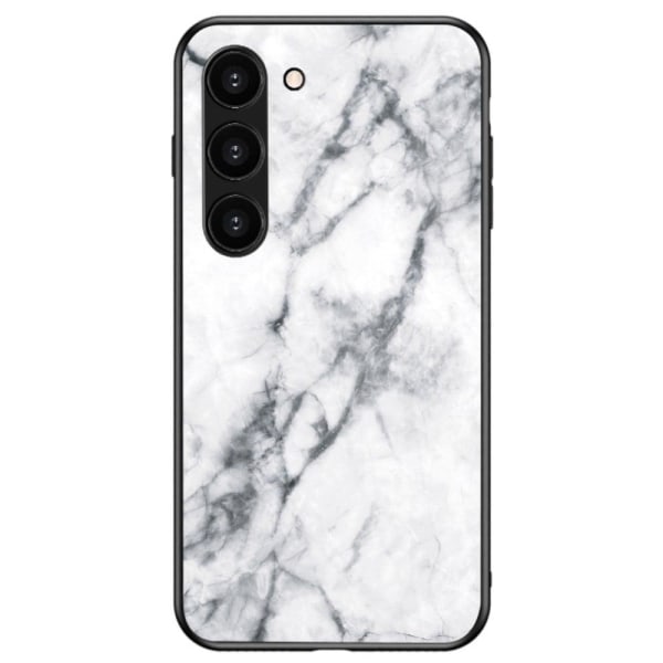 Fantasy Marble Samsung Galaxy S23 Plus Cover - Hvid Marmor White