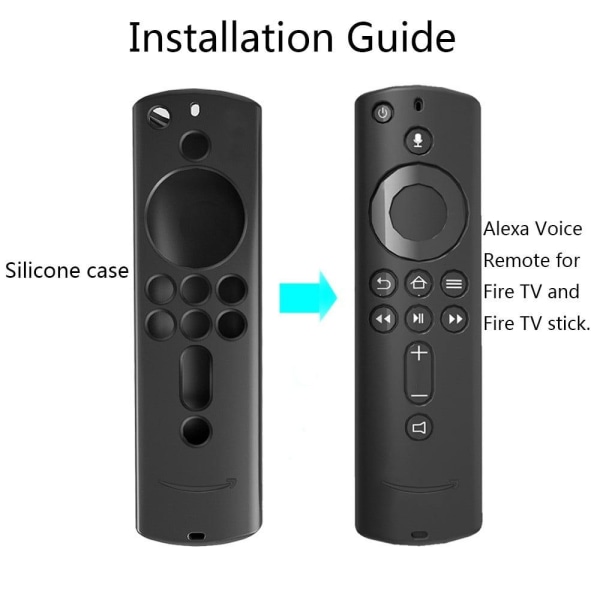 Amazon Fire TV Stick 4K (3.) / 4K (2.) simpelt silikonecover - L Blue