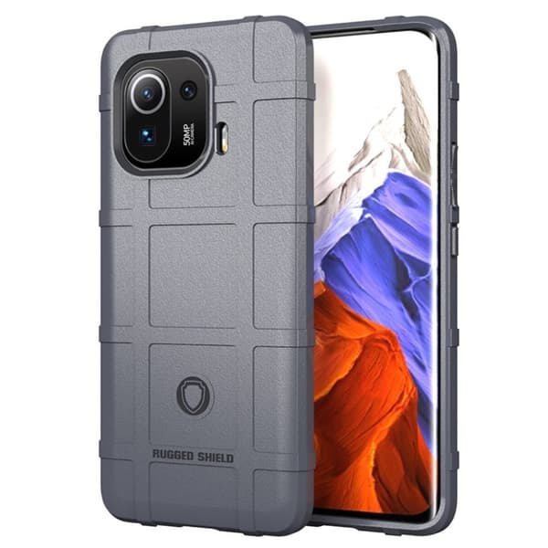 Rugged Shield Etui Xiaomi Mi 11 Pro - Grå Silver grey
