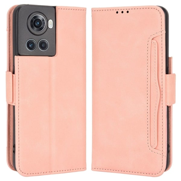 Modernt OnePlus 10R / OnePlus Ace fodral med plånbok - Rosa Rosa