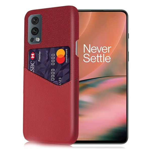 Bofink OnePlus Nord 2 5G skal med korthållare - Röd Röd