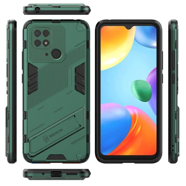 Matt Xiaomi Redmi 10C skal av flytande silikon - Grön Grön