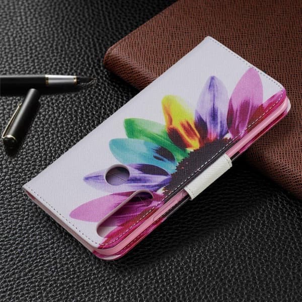 Wonderland Huawei P Smart Z etui  - Kronblademønster Multicolor
