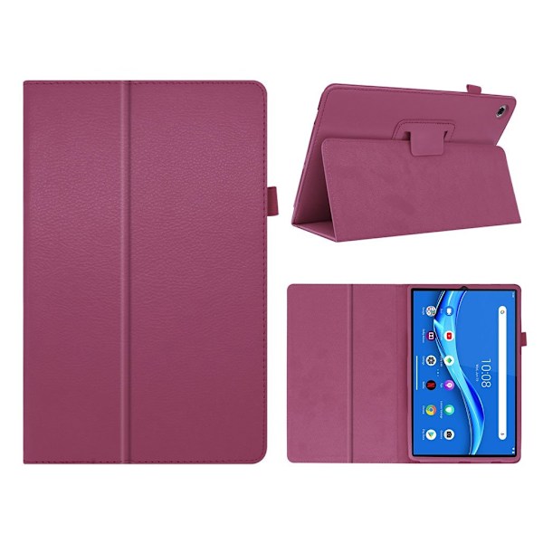 Lenovo Tab M10 FHD Plus litchi-nahkakotelo - Violetti Purple
