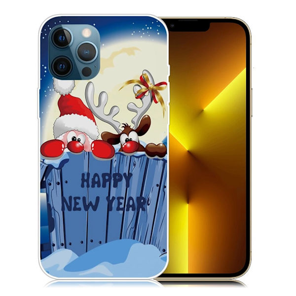 Juleveske til iPhone 13 Pro Max - Måne Multicolor