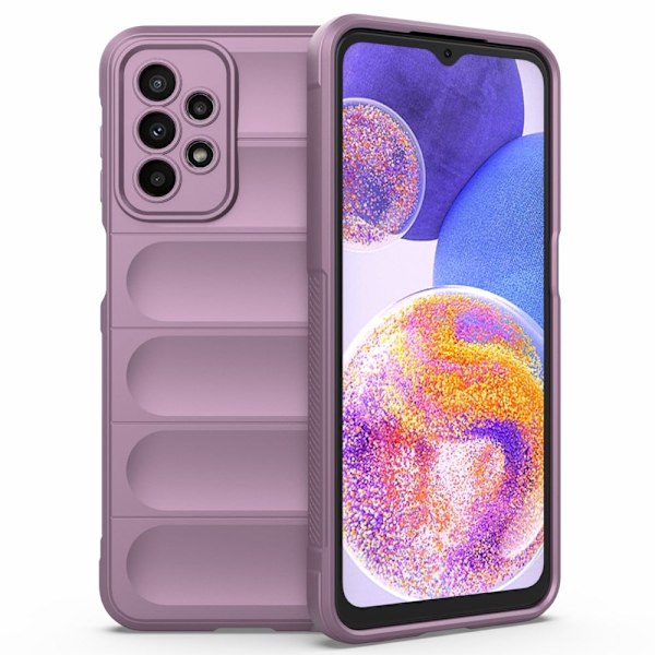 Mjukt greppformat Samsung Galaxy A23 5G skal - Lila Lila