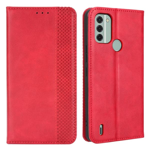 Bofink Vintage Nokia C31 Nahkakotelo - Punainen Red