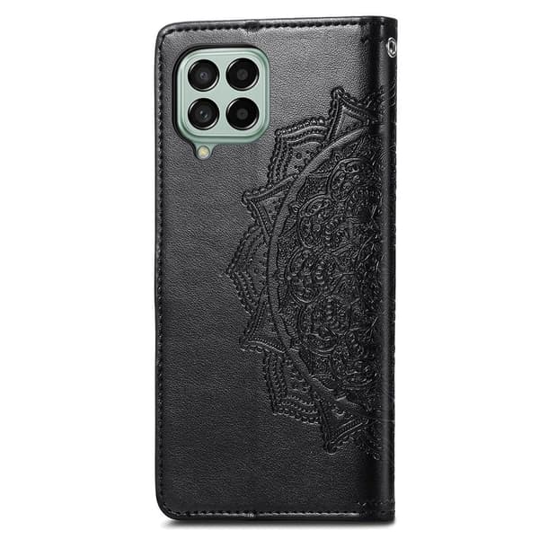 Mandala Samsung Galaxy M53 5G læderetui - Sort Black