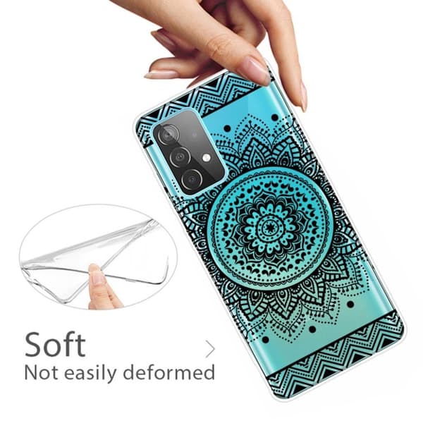 Deco Samsung Galaxy A52 5G Etui - Mandala Blomst Black
