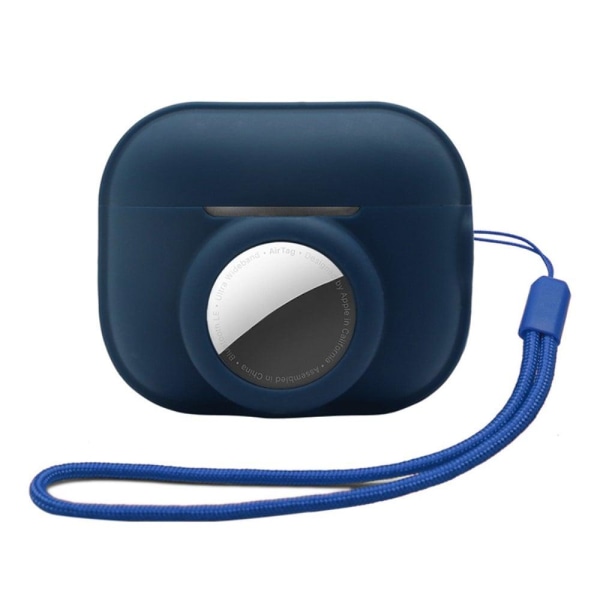 AirPods Pro 2 / AirTags silicone case with strap - Midnight Blue Blue