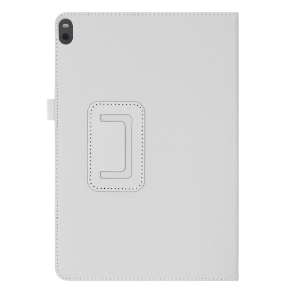 Lenovo Tab M10 läderfodral med litchi-textur - Vit Vit
