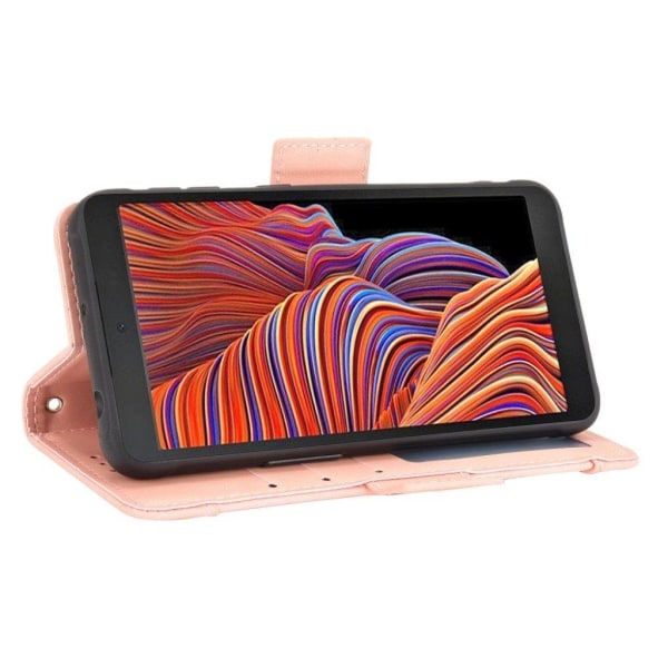 Moderni Nahkalaukku For Samsung Galaxy Xcover 5 - Pinkki Pink